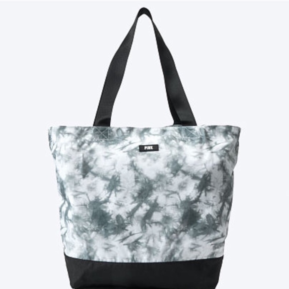 VS Pink Tye Dye Zippered Tote Purse